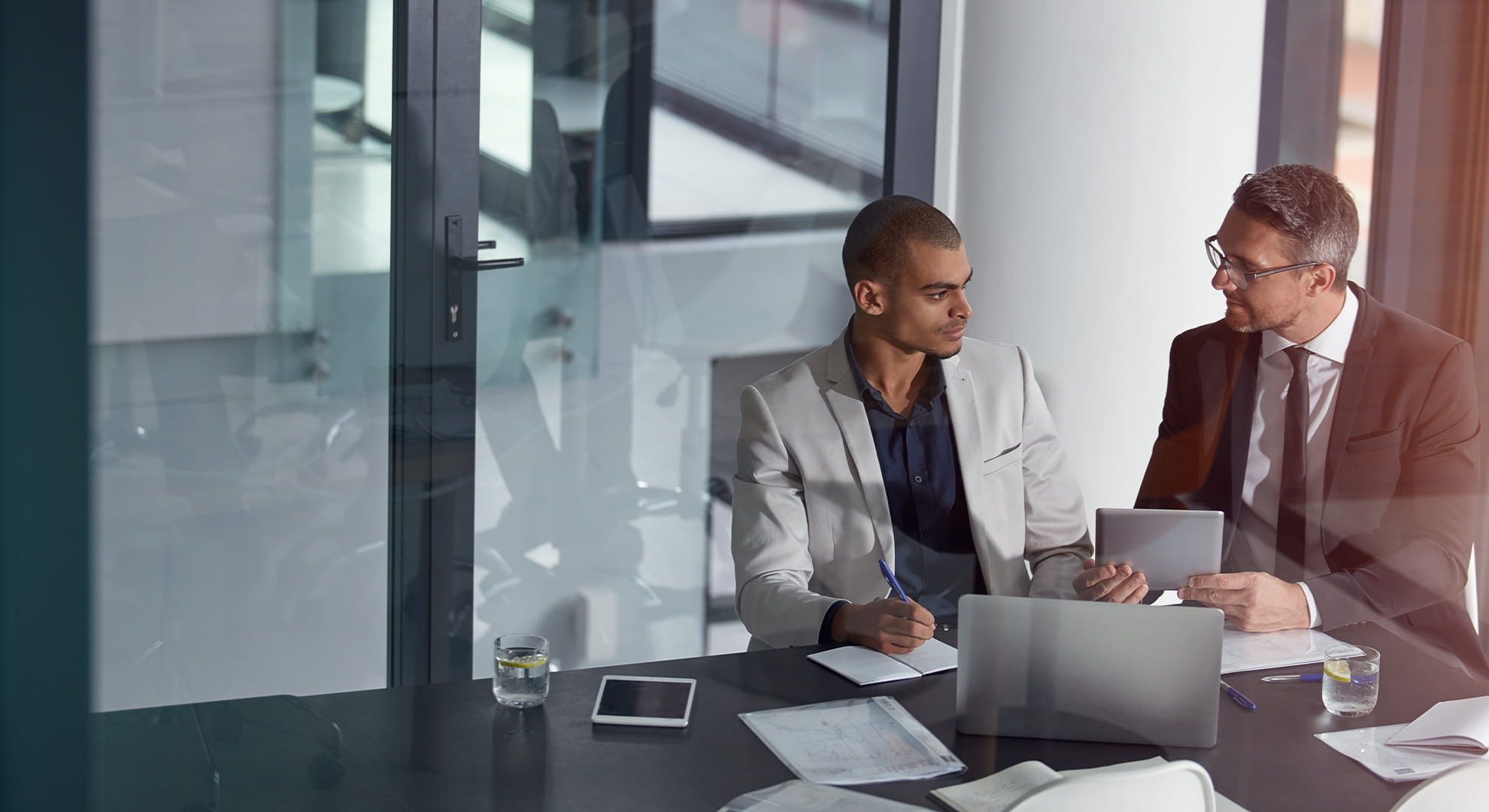 employees brainstorming