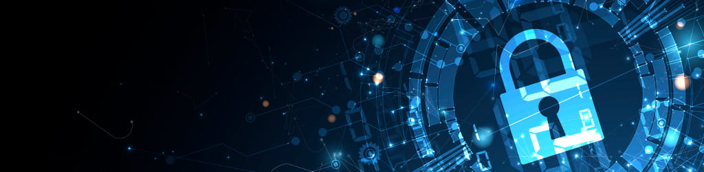 lock icon cybersecurity privacy