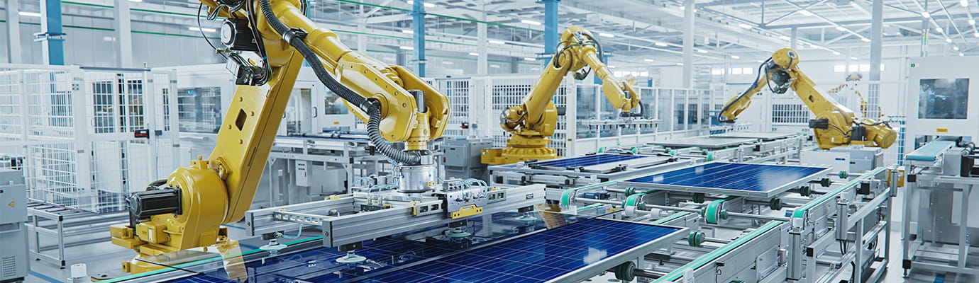 machinery in a manufacturing plant