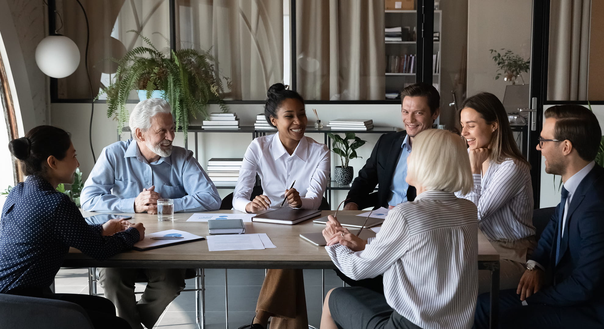 tax advisors sitting at a table